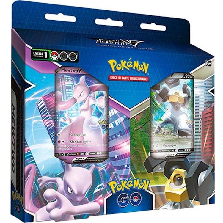 Pokemon Go Bundle Mazzo Lotte V Mewtwo 150 Contro Melmetal 809 Carte Collezione