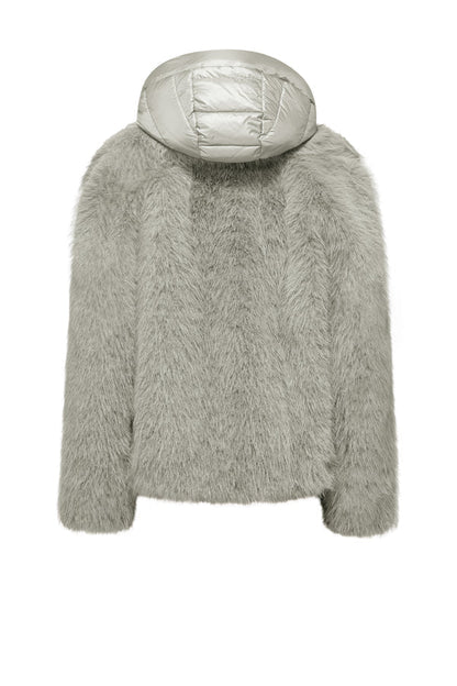Bomboogie Paris Coat GW9148TFRL6-535 Donna Grigio - Cappotto Ecopelliccia