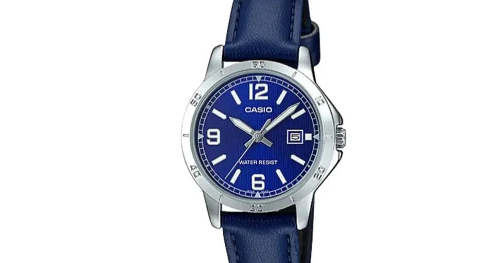 Casio LTP-V004L-2B – Orologio Donna con Quadrante Blu e Cinturino in Pelle | LowEconomy