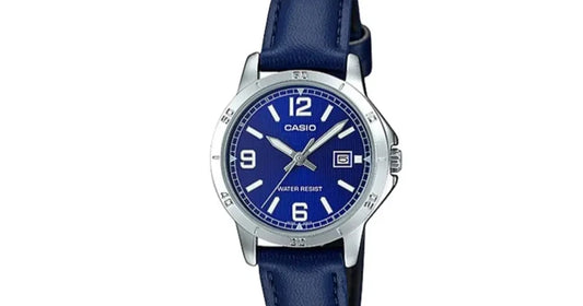 Casio LTP-V004L-2B – Orologio Donna con Quadrante Blu e Cinturino in Pelle | LowEconomy