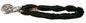 Chain w/polyester coated padlock 8x8x900 mm