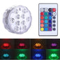 10-LED Multicolor Submersible Waterproof Spot Light Lamp for Pool Aquarium
