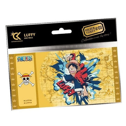 CARTOON KINGDOM - GOLDEN TICKET: ONE PIECE (LUFFY) SAMMELTICKET #01