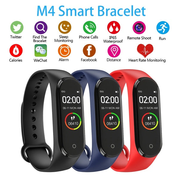 Smartwatch Uhr M4 Smart Band Fitness Tracker Pulsmesser Für Sport