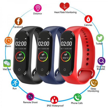 Smartwatch Uhr M4 Smart Band Fitness Tracker Pulsmesser Für Sport