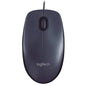 Logitech M90 Kabelgebundene USB-Maus 1000 DPI Beidhändig Arbeit PC/Mac/Laptop - Grau