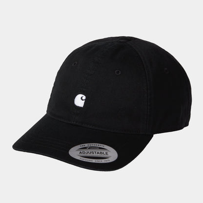 Carhartt Cappellino Medison Logo I023750 0D2 black-white