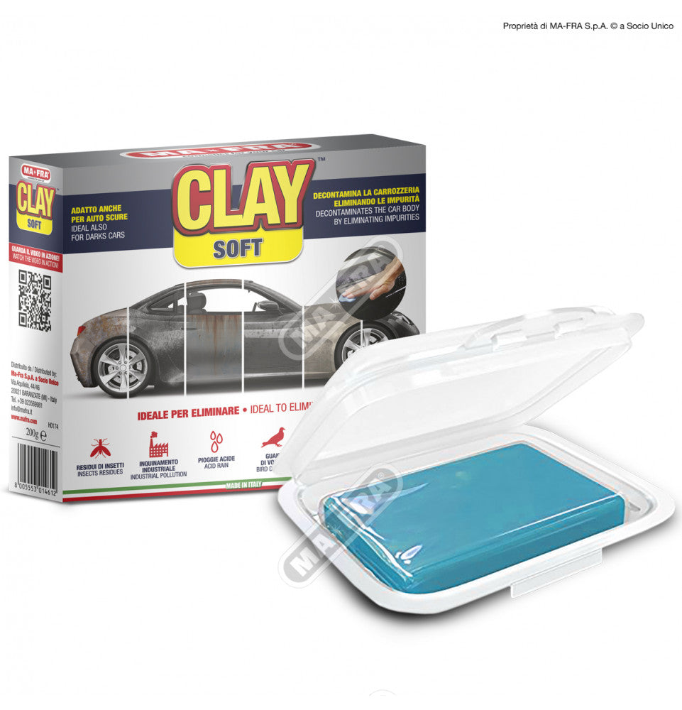 MAFRA Clay SOFT Reinigungsknete für dunkle Lacke 200 g