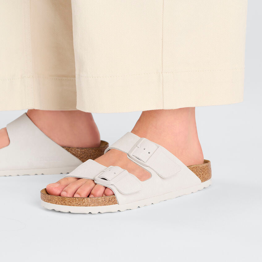 Birkenstock Arizona Leder Weiß Schmal