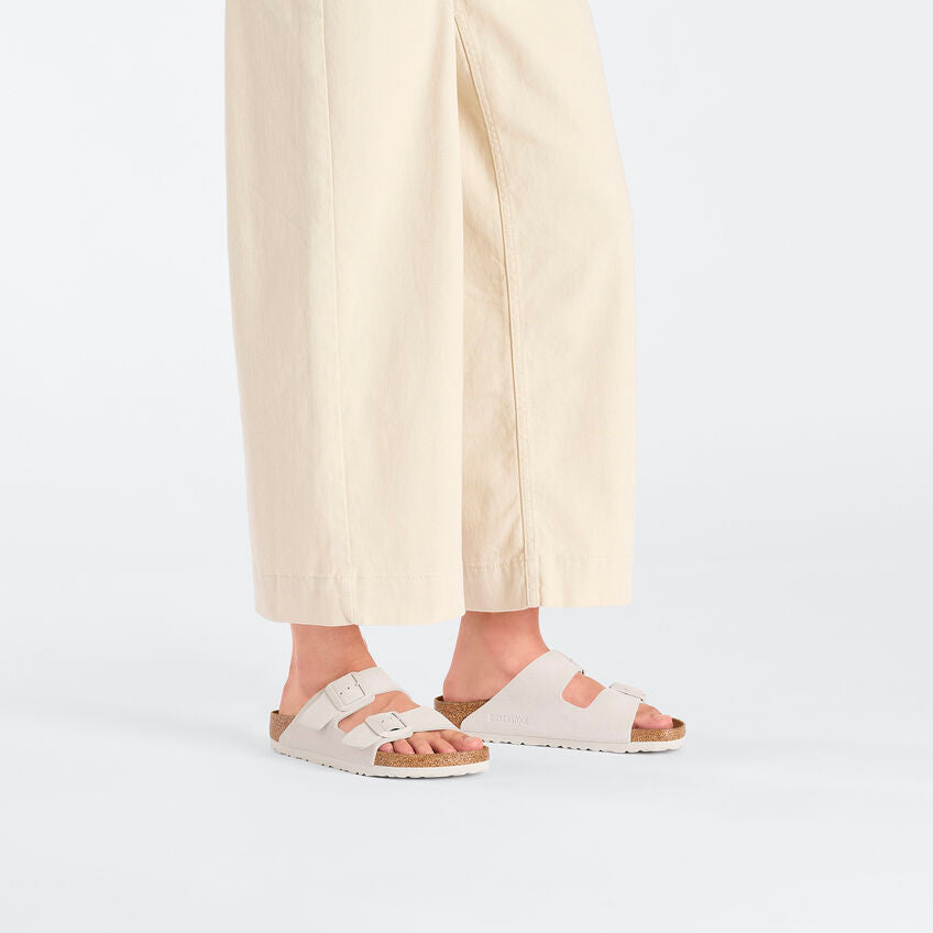 Birkenstock Arizona Leder Weiß Schmal