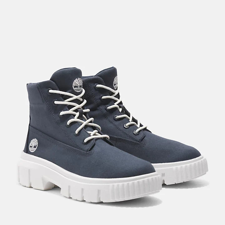 DAMEN-SCHNÜRSTIEFEL GREYFIELD MID IN DUNKELBLAU