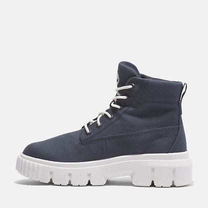 DAMEN-SCHNÜRSTIEFEL GREYFIELD MID IN DUNKELBLAU