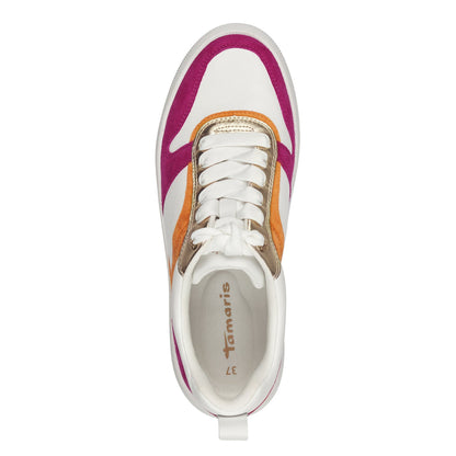 Tamaris Sneaker Weiß Fuchsie