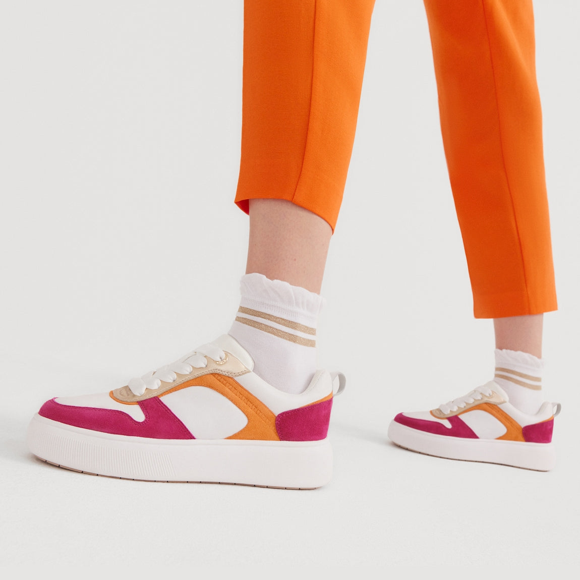 Tamaris Sneaker Weiß Fuchsie