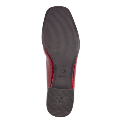 Roter Lackmokassin