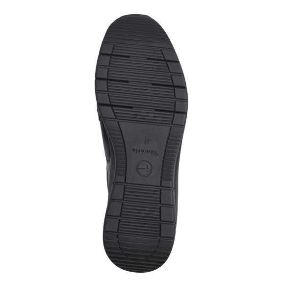 Schwarzer Sneaker mit Reißverschluss