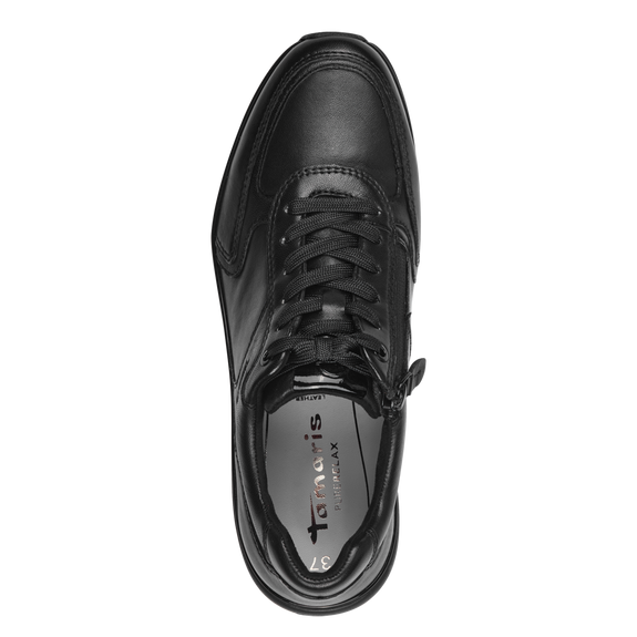 Schwarzer Sneaker mit Reißverschluss