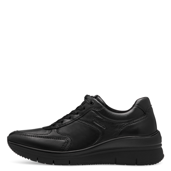 Schwarzer Sneaker mit Reißverschluss