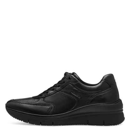 Schwarzer Sneaker mit Reißverschluss