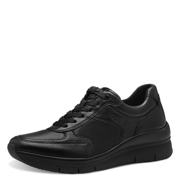 Schwarzer Sneaker mit Reißverschluss