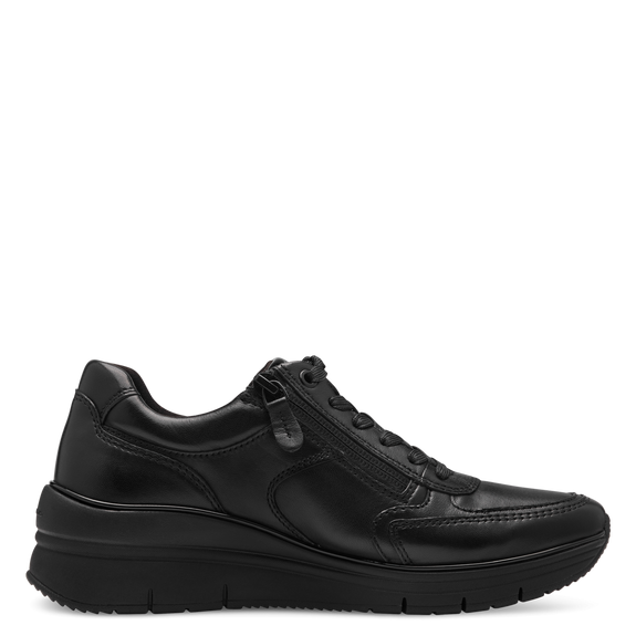 Schwarzer Sneaker mit Reißverschluss