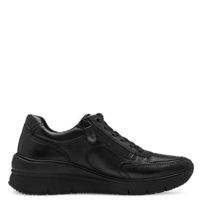 Schwarzer Sneaker mit Reißverschluss