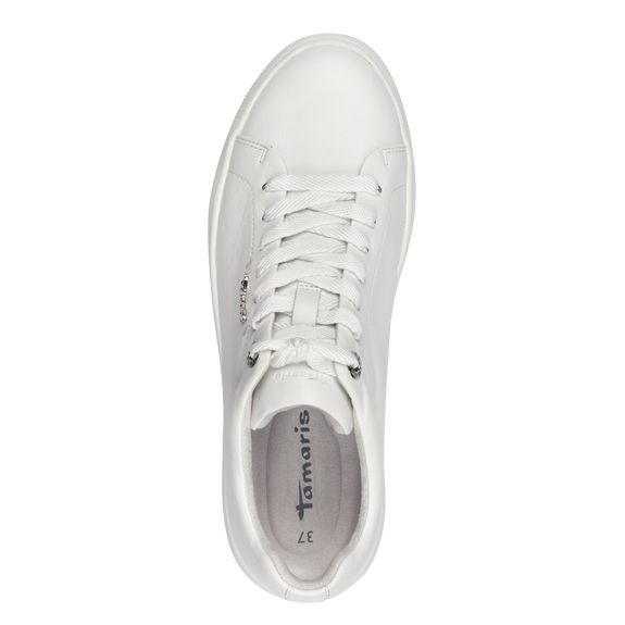 Tamaris Sneaker aus weißem Leder