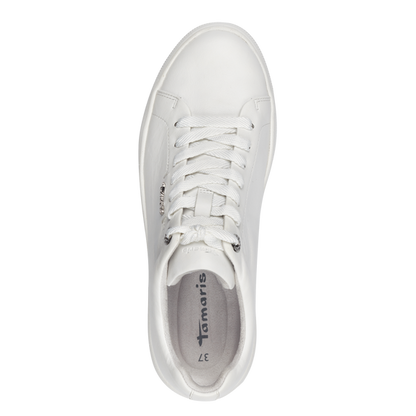 Tamaris Sneaker aus weißem Leder
