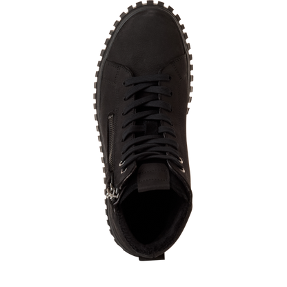 Scarponcino nubuck nero