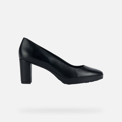 Décolleté nera tacco 7