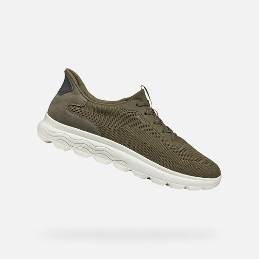 Geox Spherica Plus A Military Green Sneaker