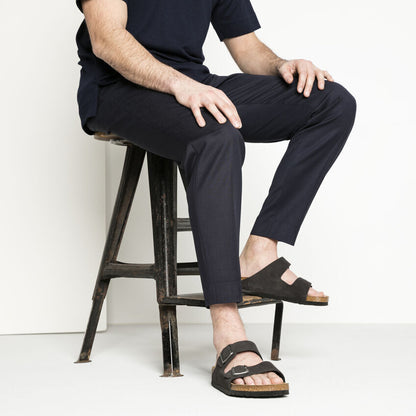 Birkenstock Arizona Velvet Gray plantare morbido