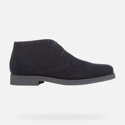 Geox Claudio Wildleder-Schnürschuh Blau