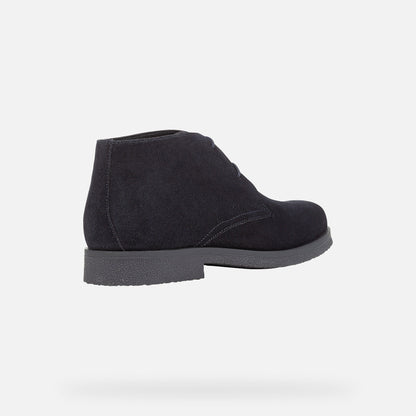 Geox Claudio Wildleder-Schnürschuh Blau