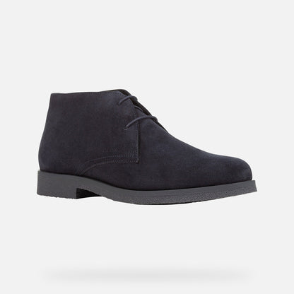 Geox Claudio Wildleder-Schnürschuh Blau