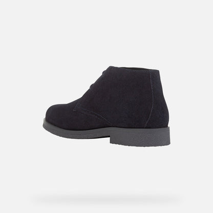 Geox Claudio Wildleder-Schnürschuh Blau
