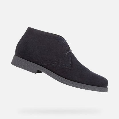 Geox Claudio Wildleder-Schnürschuh Blau