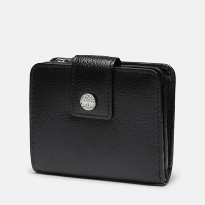 DAMEN-GELDBÖRSE BIFOLD MIT LASCHE, AUS LEDER, UND MÜNZETUI SHEAFE IN FARBE