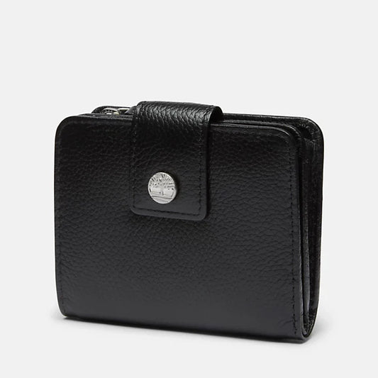 DAMEN-GELDBÖRSE BIFOLD MIT LASCHE, AUS LEDER, UND MÜNZETUI SHEAFE IN FARBE