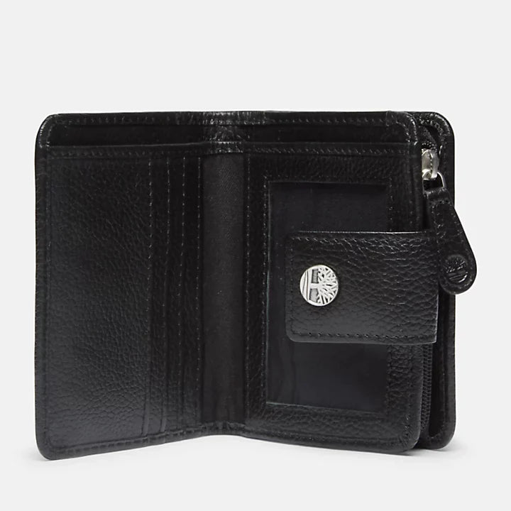 DAMEN-GELDBÖRSE BIFOLD MIT LASCHE, AUS LEDER, UND MÜNZETUI SHEAFE IN FARBE