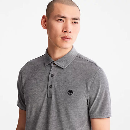 HERREN-POLOSHIRT OXFORD SLIM-FIT BABOOSIC BROOK IN NAVY