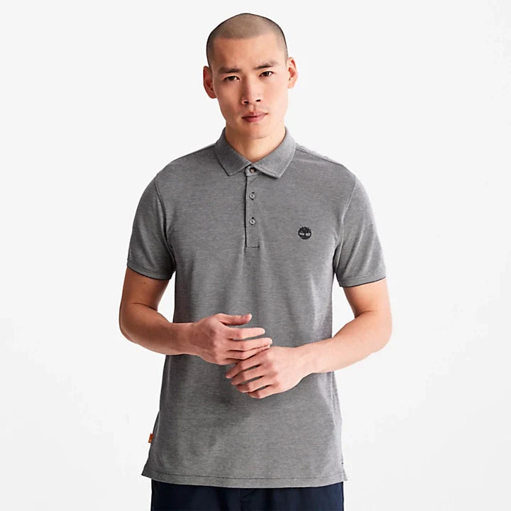 HERREN-POLOSHIRT OXFORD SLIM-FIT BABOOSIC BROOK IN NAVY