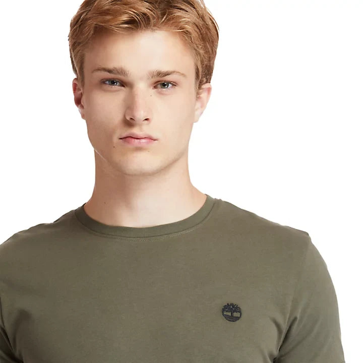 T-SHIRT SLIM-FIT DUNSTAN RIVER DA UOMO IN COLOR MATTONE