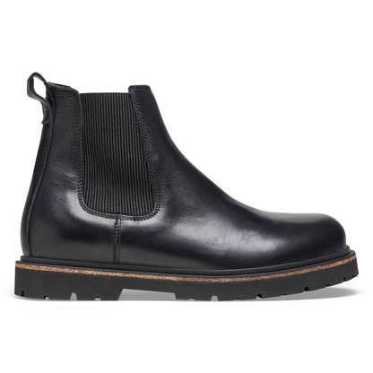 Highwood Slipper aus schwarzem Leder