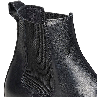 Highwood Slipper aus schwarzem Leder