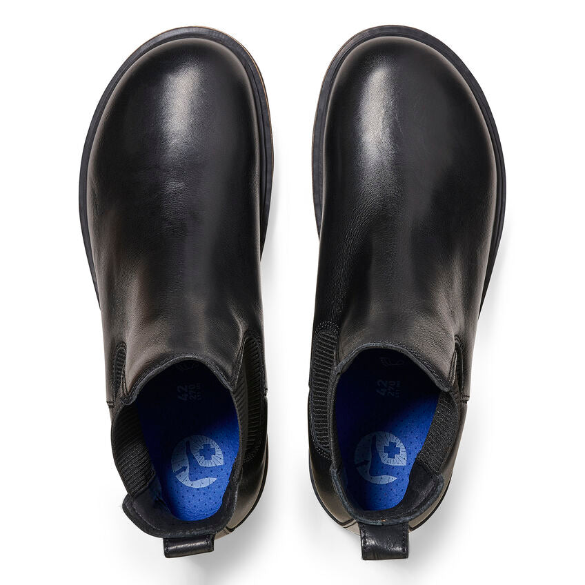 Highwood Slipper aus schwarzem Leder