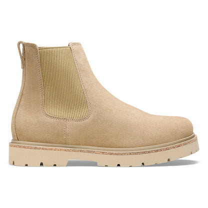 Highwood Slipper aus taupefarbenem Veloursleder