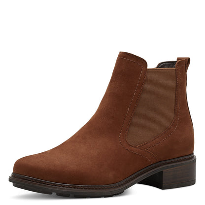 Stivaletto camoscio ruggine