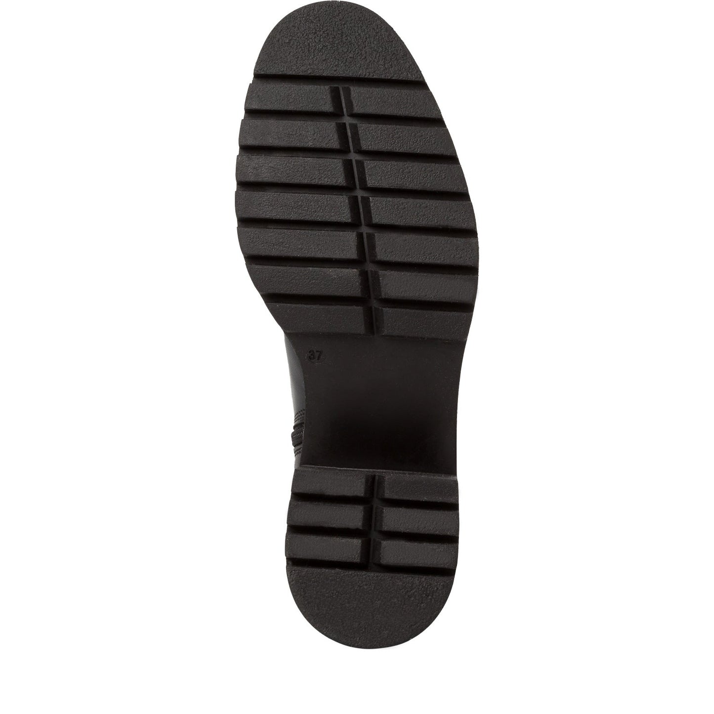 Schwarze Lederstiefelette