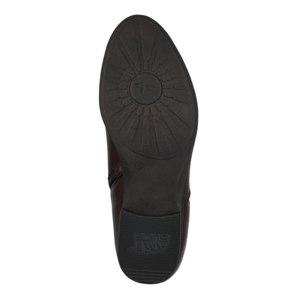 Tamaris Tronchetto pelle marrone